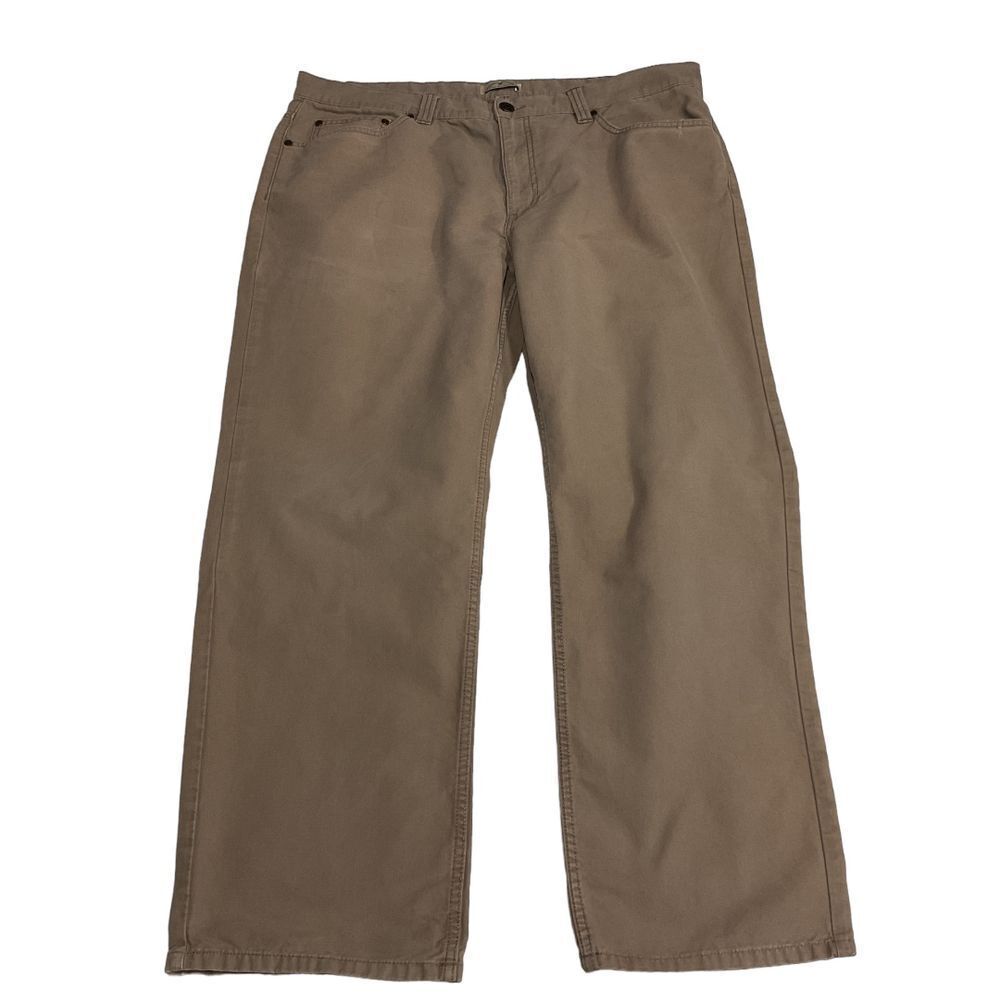 Blue Mountain Men's High Rise Straight Jeans Size 40x32 Brown 100% Cotton Rugged